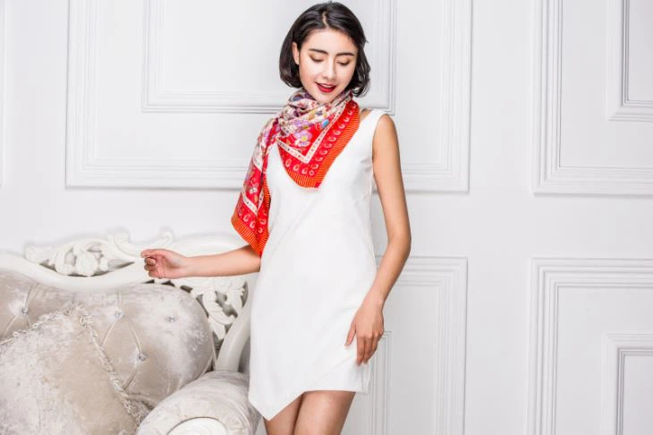 Wholesale Custom Lady Silk Scarf Factory