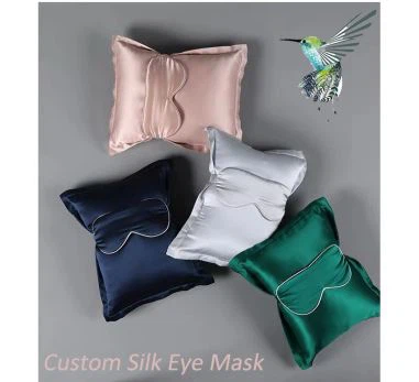 Maschera per occhi da sonno in raso di seta 16mm / 19mm / 22mm