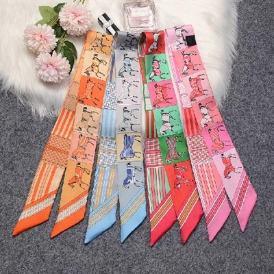 Sciarpa Twilly personalizzata in seta di gelso al 100% per donna